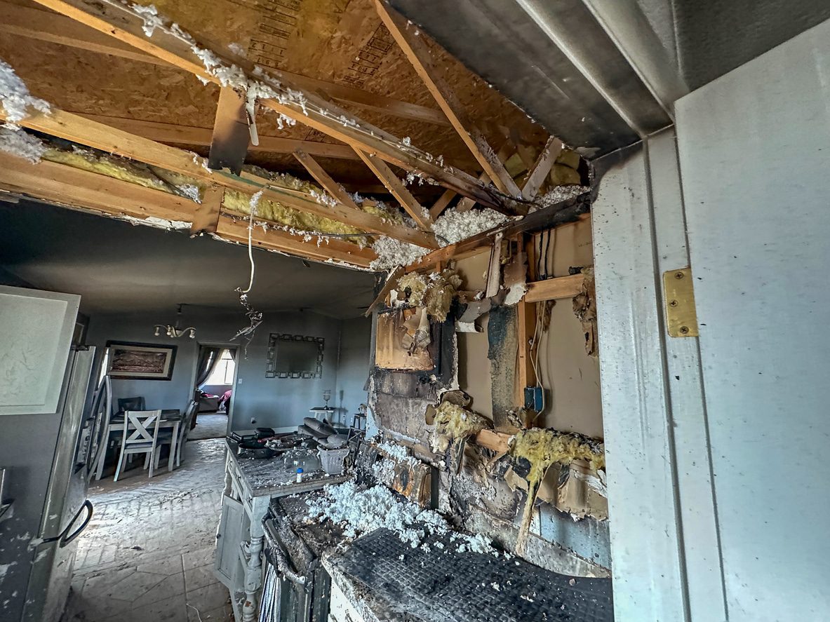 Fire damage restoration service in Round Lake for structural cleanup and smoke-damaged home repair